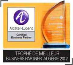 trophe egitel meilleur business partner algérie 2012 alcatel lucent